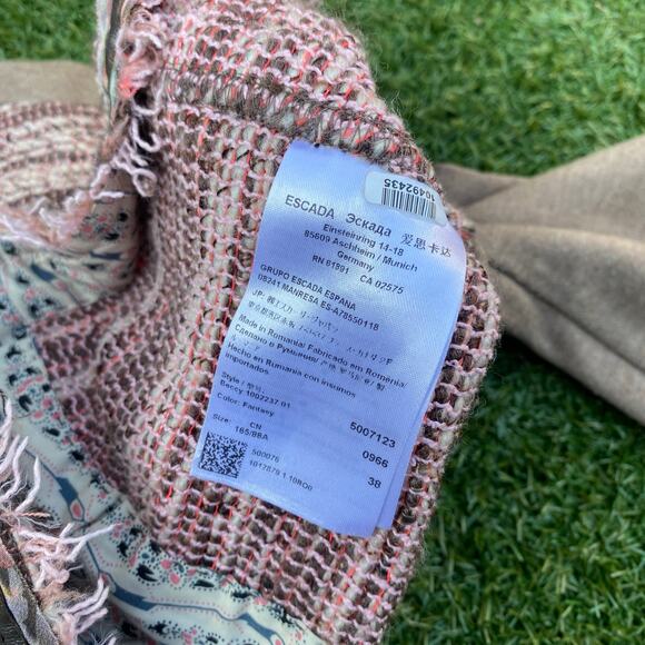 Escada Sport Women's Becky Tweed Blazer Jacket Size 38 - Picture 5 of 6